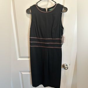 Black sheath dress